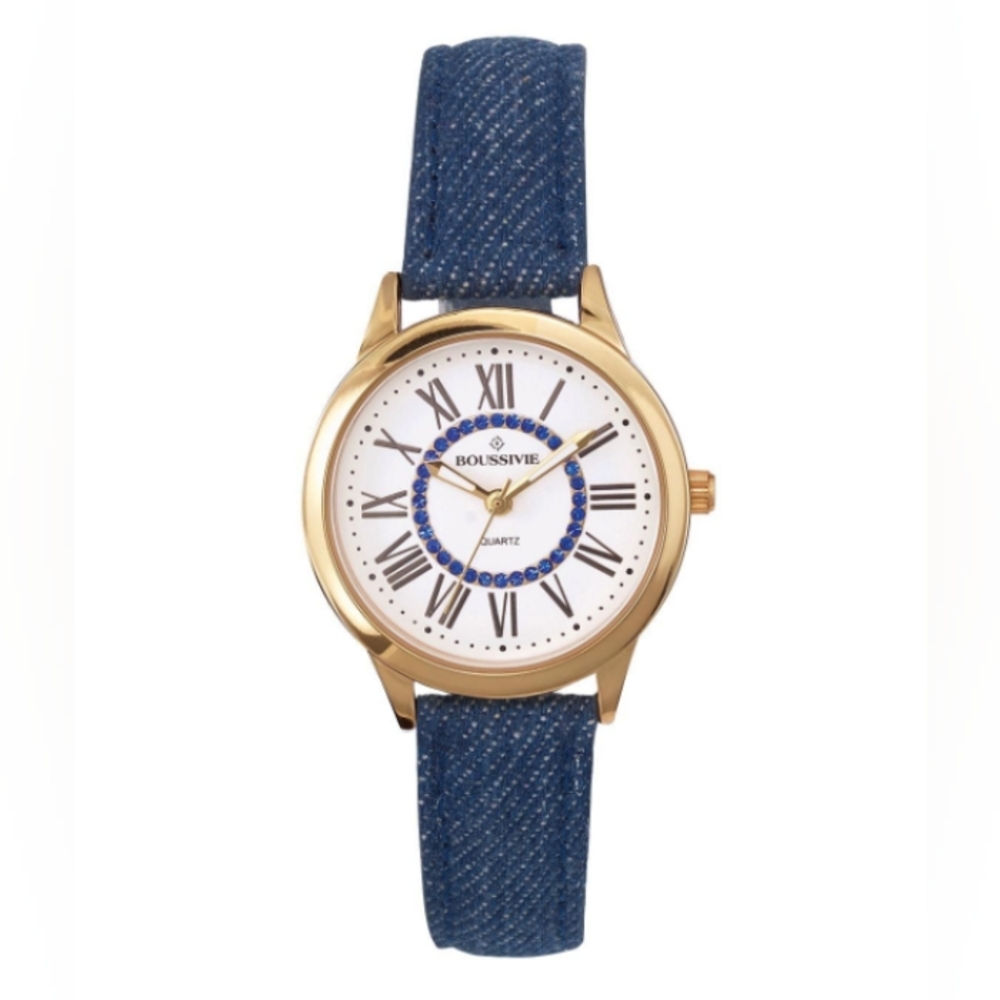 Denim blue watch